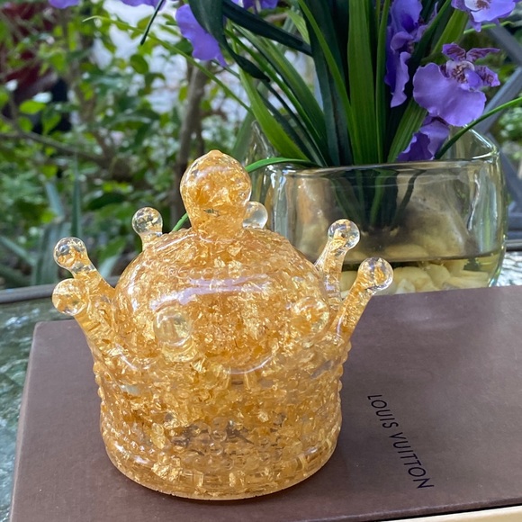 Other - Gold Crown Decorative Resin Art Box